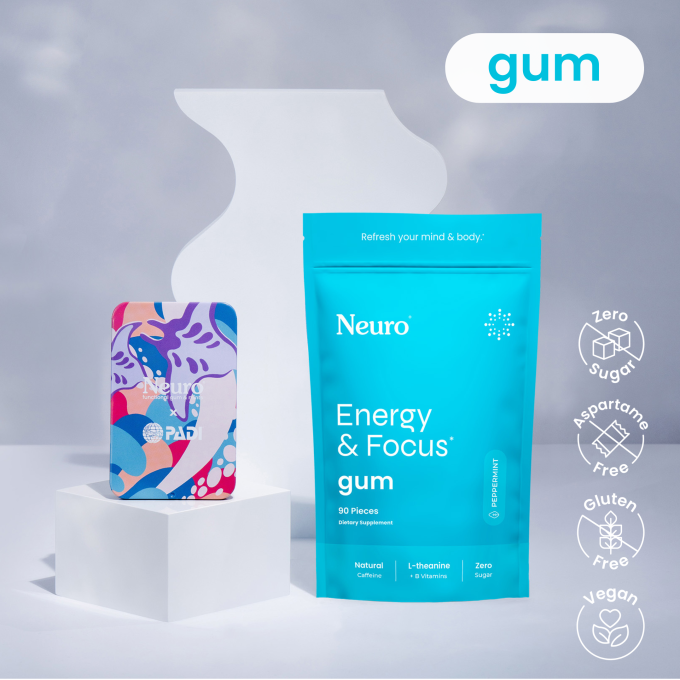 Energy & Focus 90 pieces + PADI Manta Ray Tin