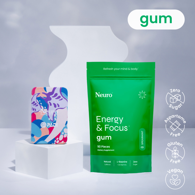 Energy & Focus 90 pieces + PADI Manta Ray Tin