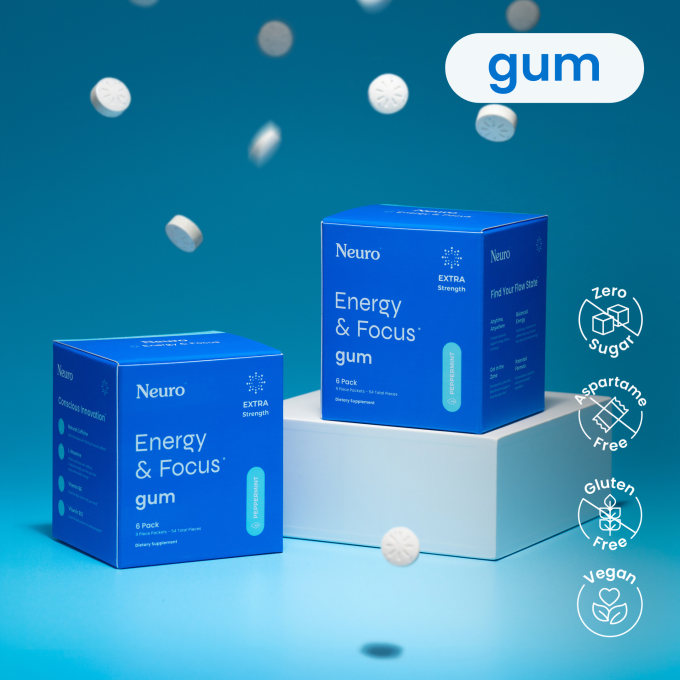 Energy & Focus™ Extra Strength Gum