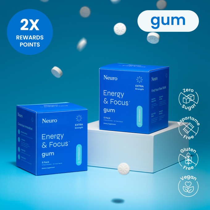 Energy & Focus™ Extra Strength Gum