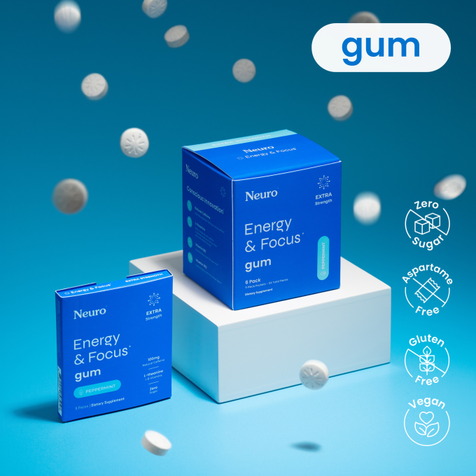 Energy & Focus™ Extra Strength Gum