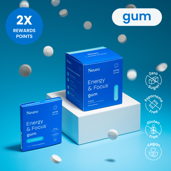 Energy & Focus™ Extra Strength Gum